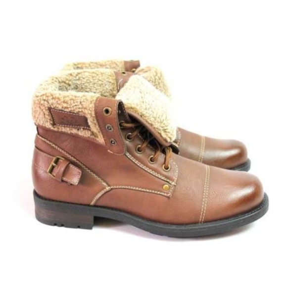 Polar Fox Men's Combat Style Desert Ankle Boots - Picture 6 of 8